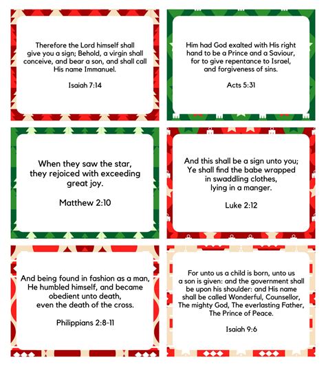 Printable Christmas Bible Verses